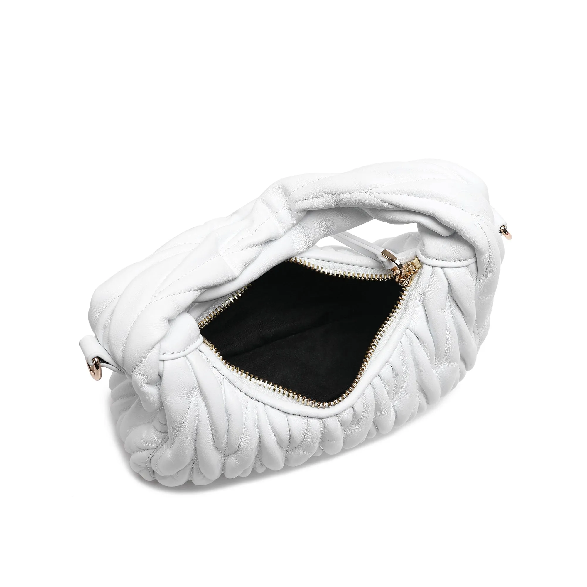 Tiffany & Fred Quilted Sheepskin Leather Crossbody