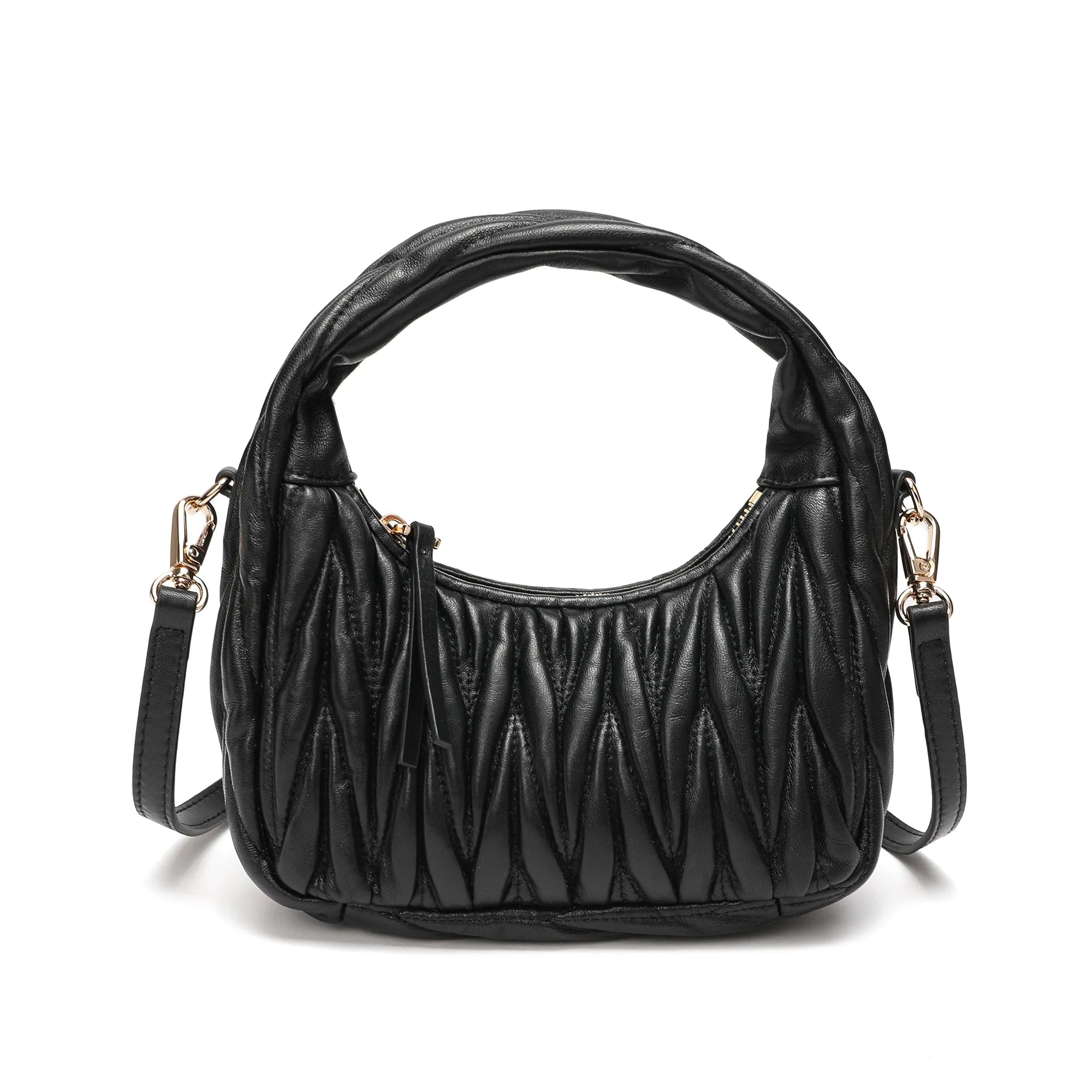 Tiffany & Fred Quilted Sheepskin Leather Crossbody