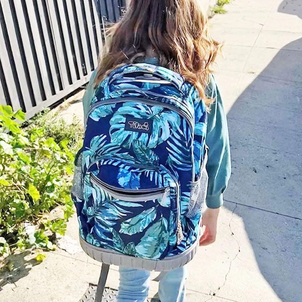 Tilami 19 inch Green Rain Forest Rolling Backpack