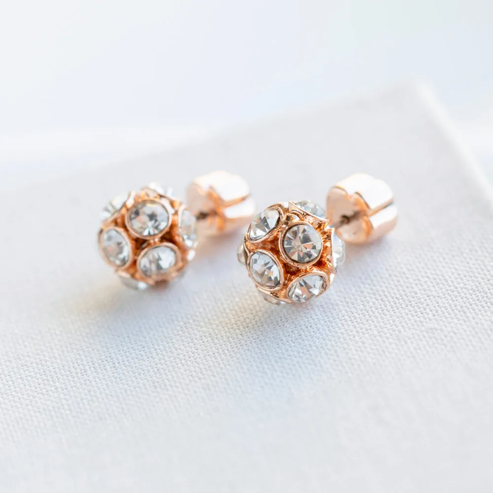 Time To Shine Stud Earrings (Rose Gold)