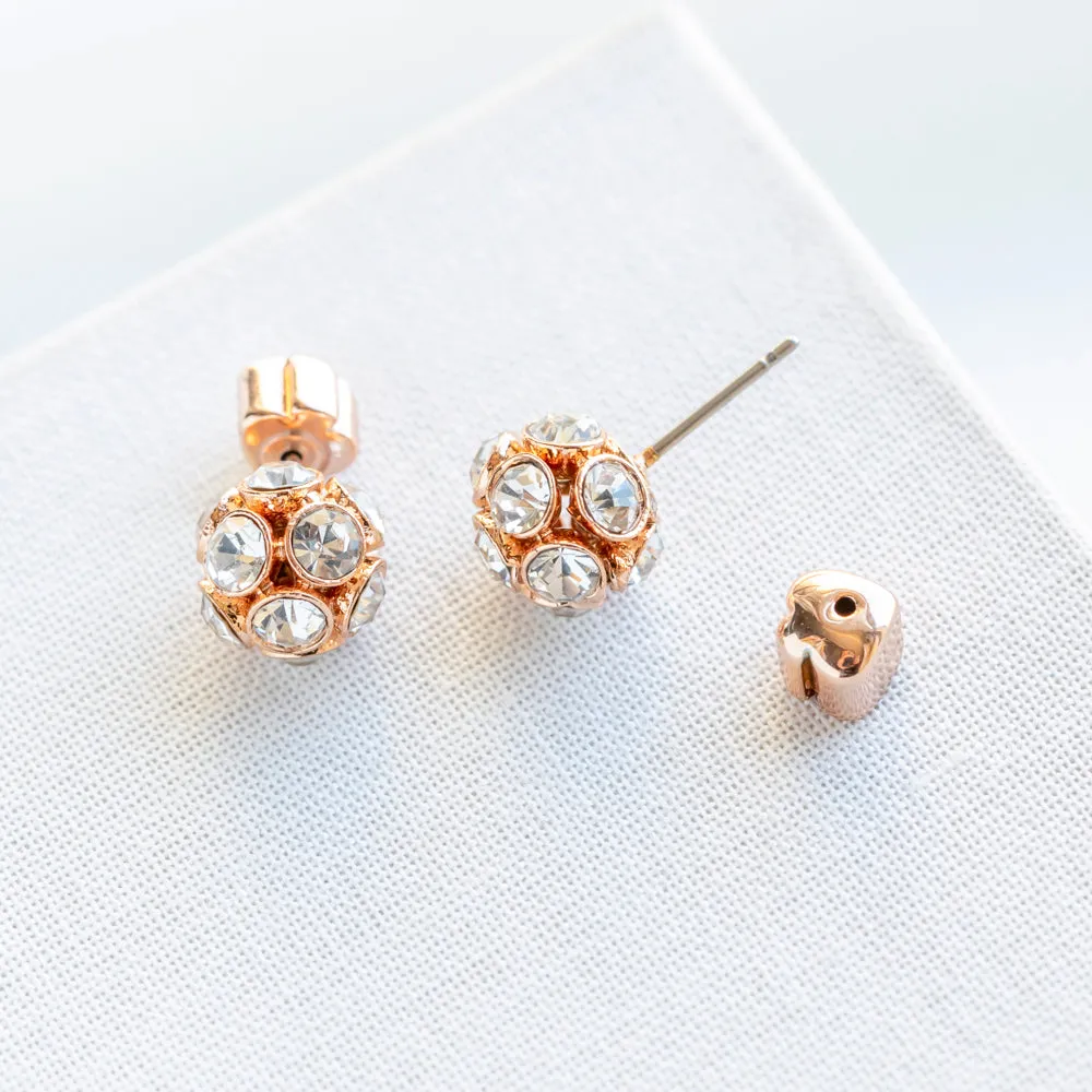 Time To Shine Stud Earrings (Rose Gold)