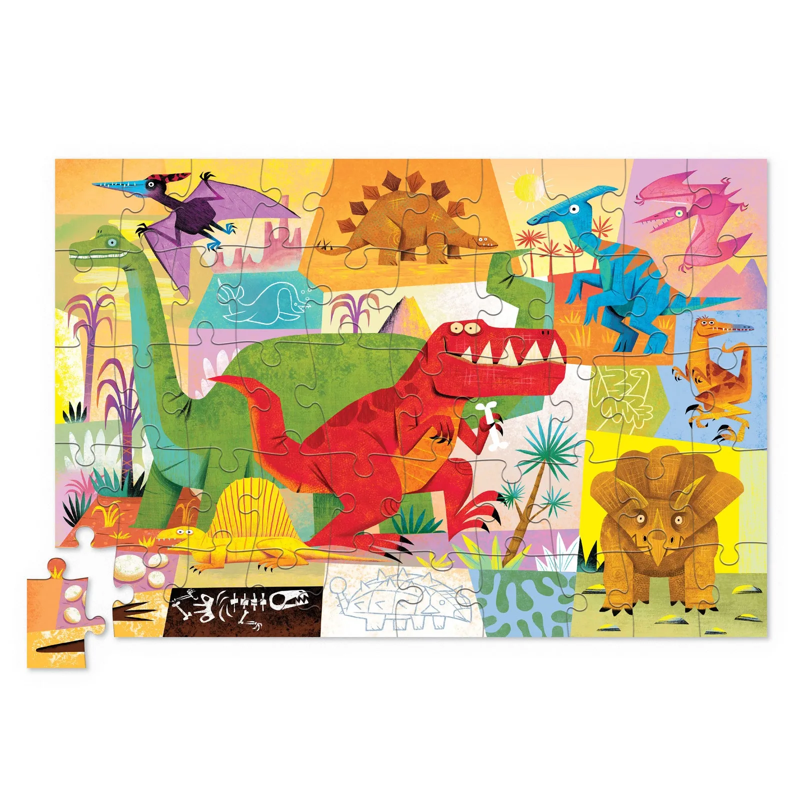 Tin Puzzle - 50 pieces - Dino World - 4 