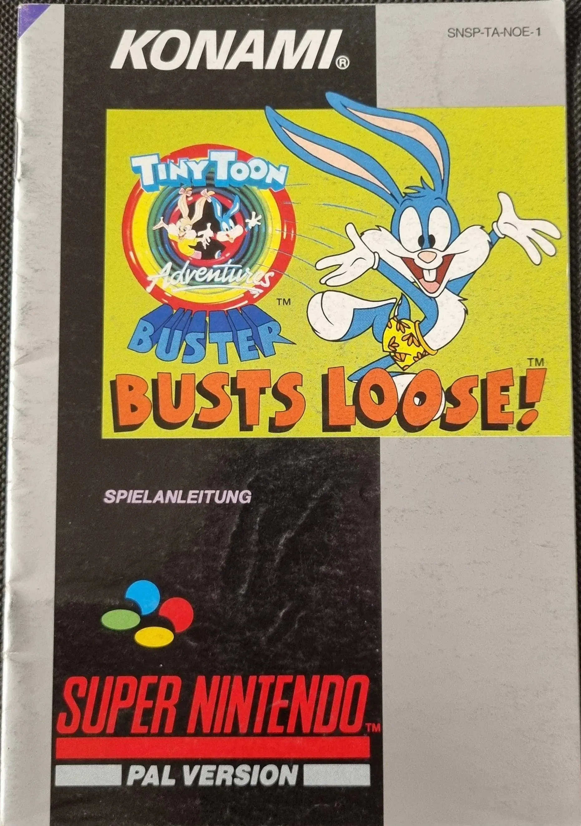 Tiny Toon Adventures Buster Busts Loose manual (NOE) (Lidt slid)