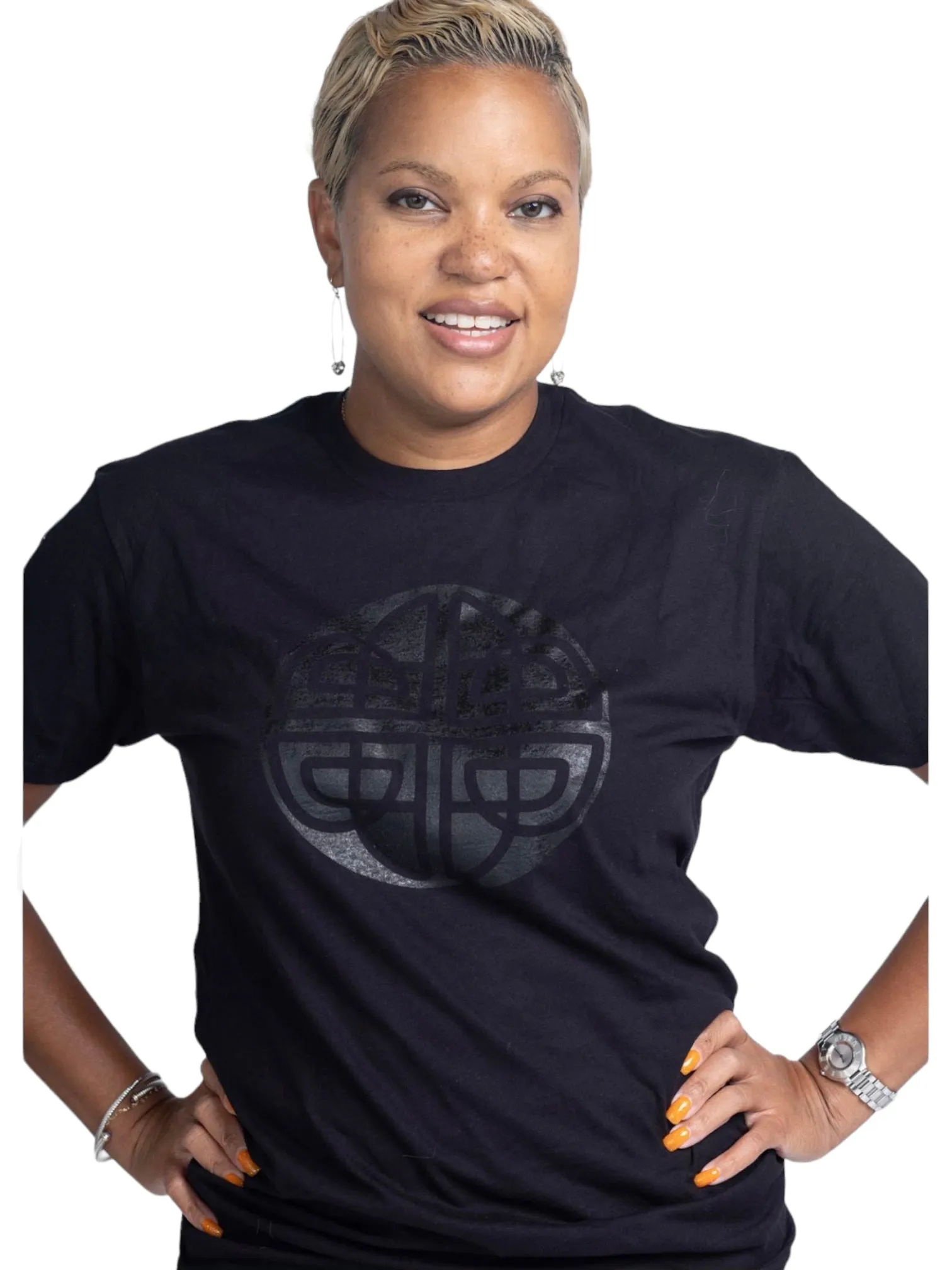 TNC- JUST A GIRL FROM DECATUR Black Logo T-shirt