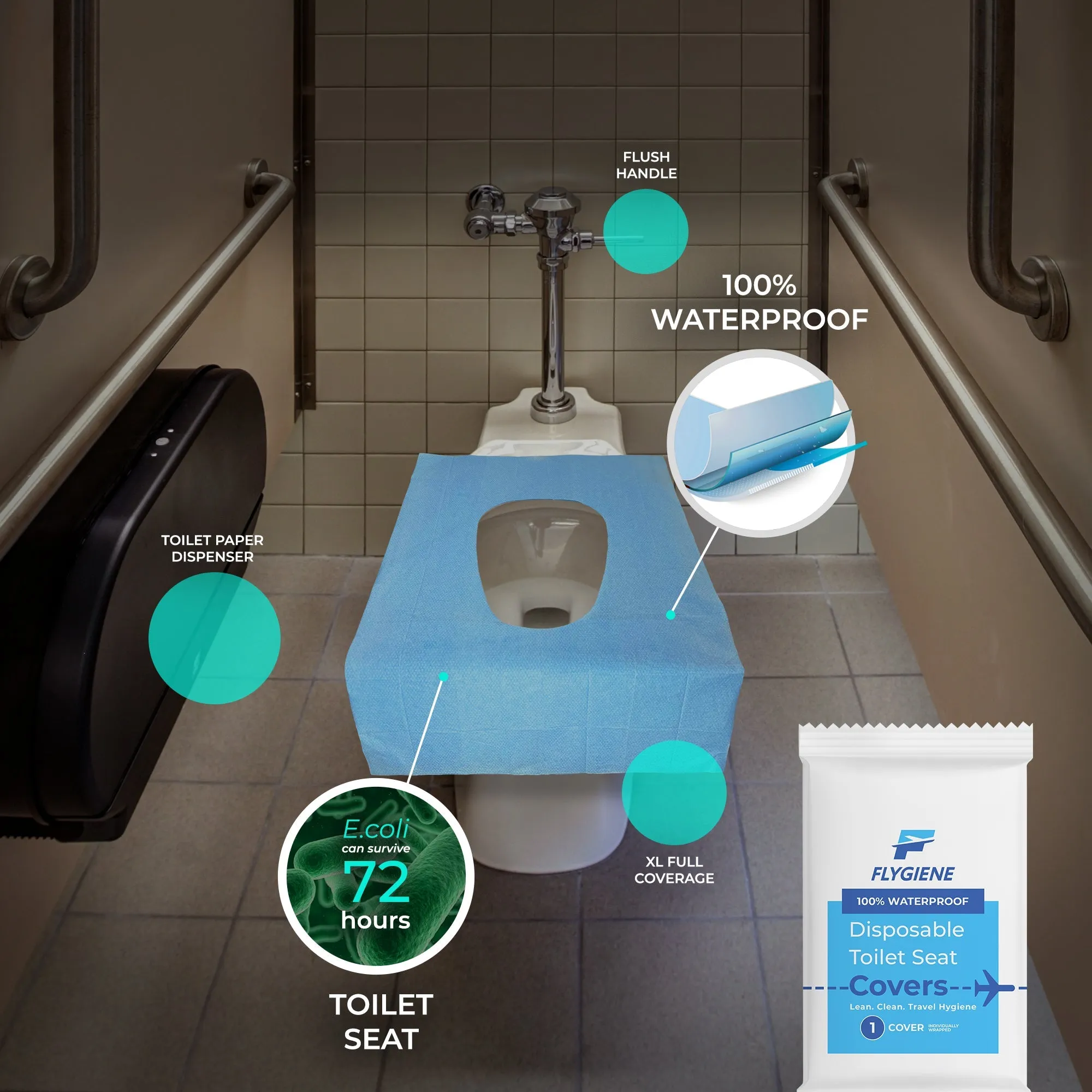 Toilet Seat Covers Disposable | 20 Count (2 Packs of 10)