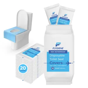 Toilet Seat Covers Disposable | 20 Count (2 Packs of 10)