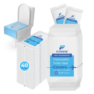 Toilet Seat Covers Disposable | 40 Count (4 Packs of 10)