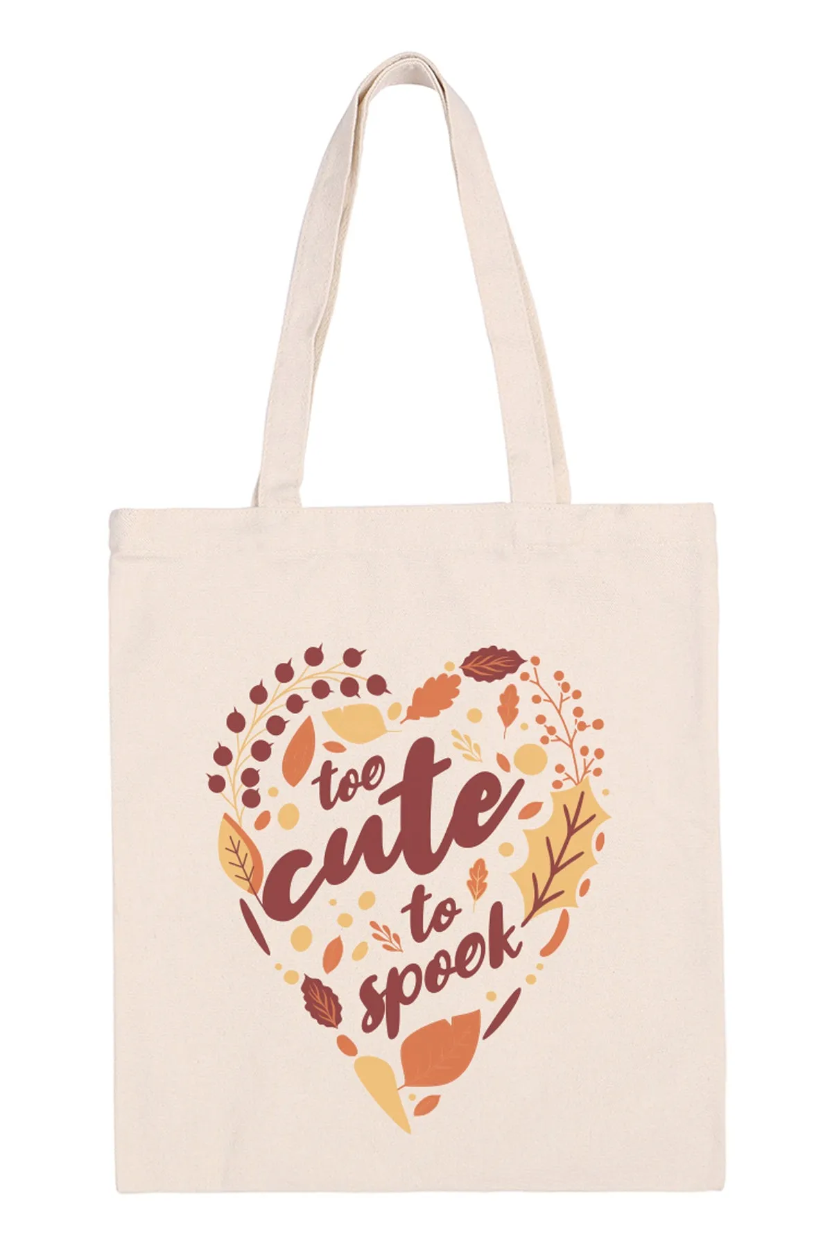 TOO CUTE TO SPOOK PRINT TOTE BAG