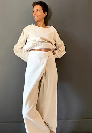 TOTE PANT RAW HEAVY COTTON