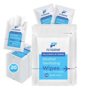 Travel Sanitizing Wipes | 20 Count