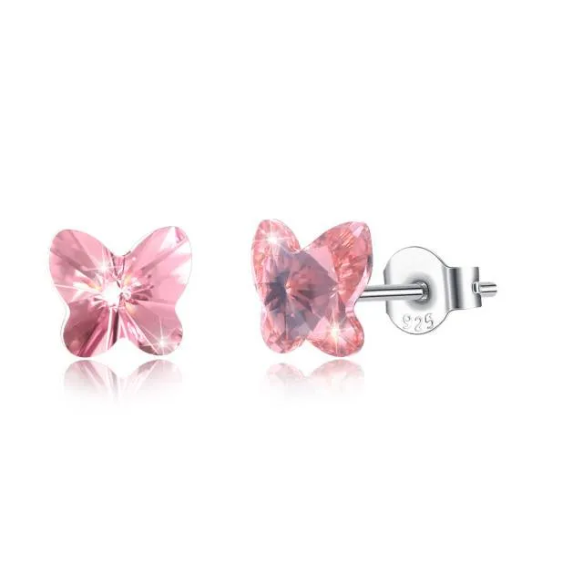Twinkle Butterfly Crystal Earrings