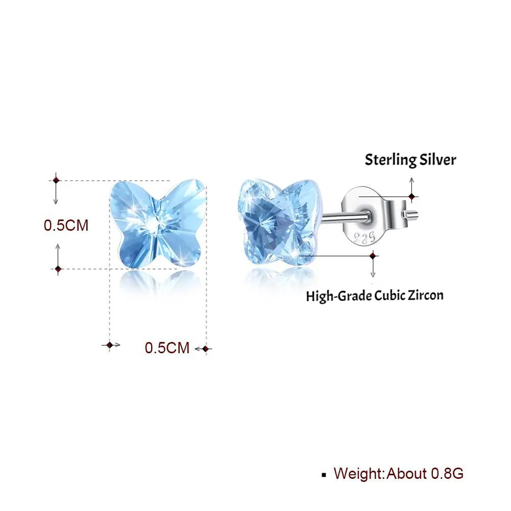 Twinkle Butterfly Crystal Earrings