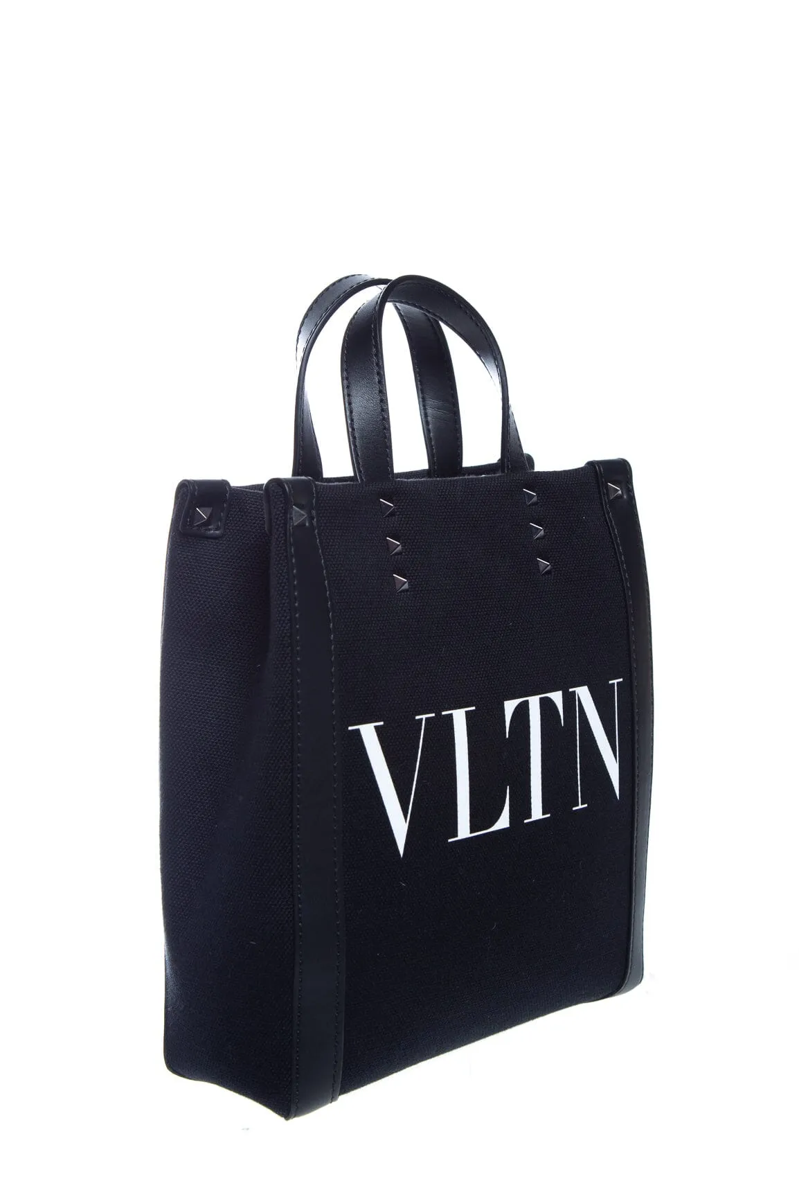 Valentino Black Ecolab Mini Cabas Shopper Tote