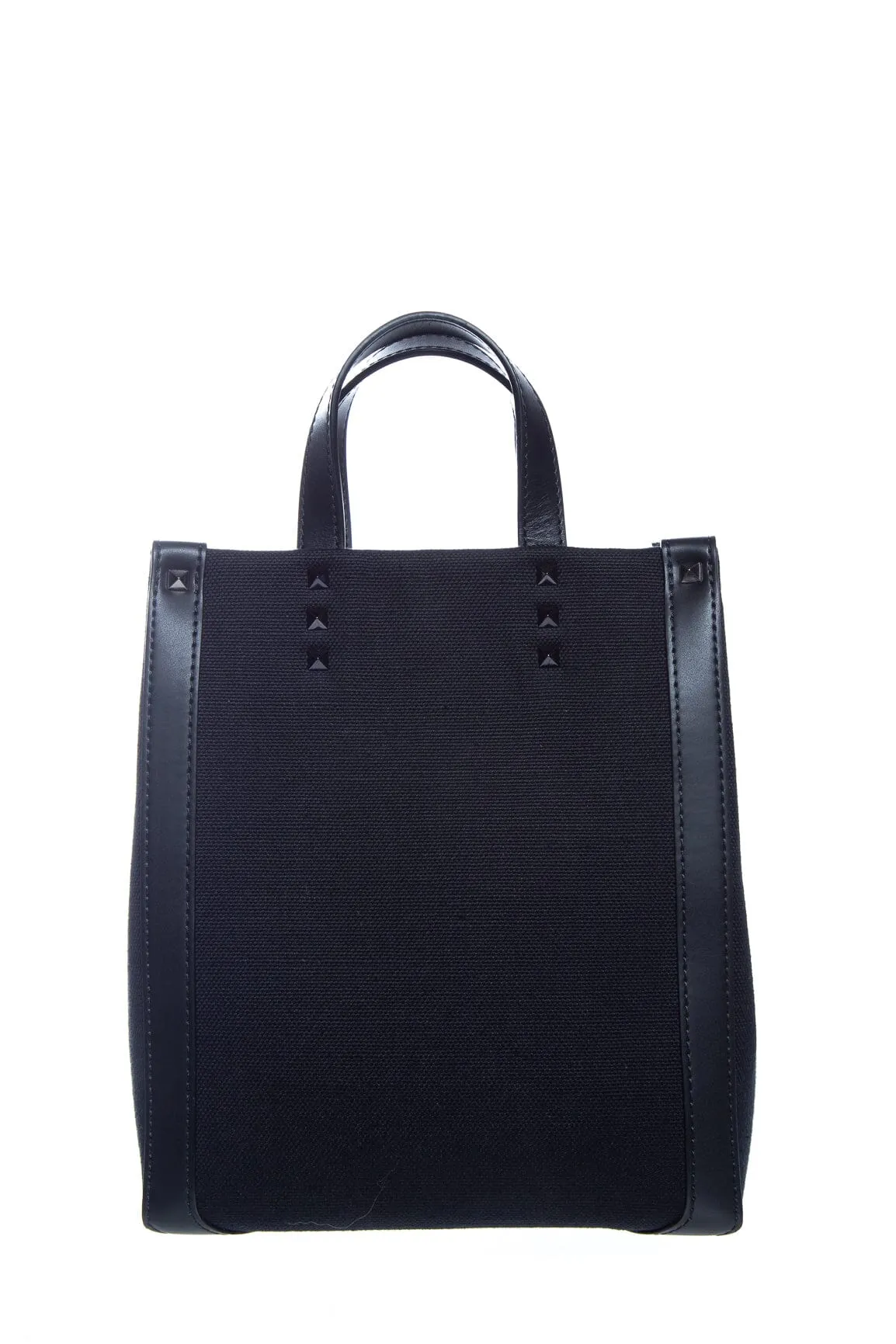 Valentino Black Ecolab Mini Cabas Shopper Tote