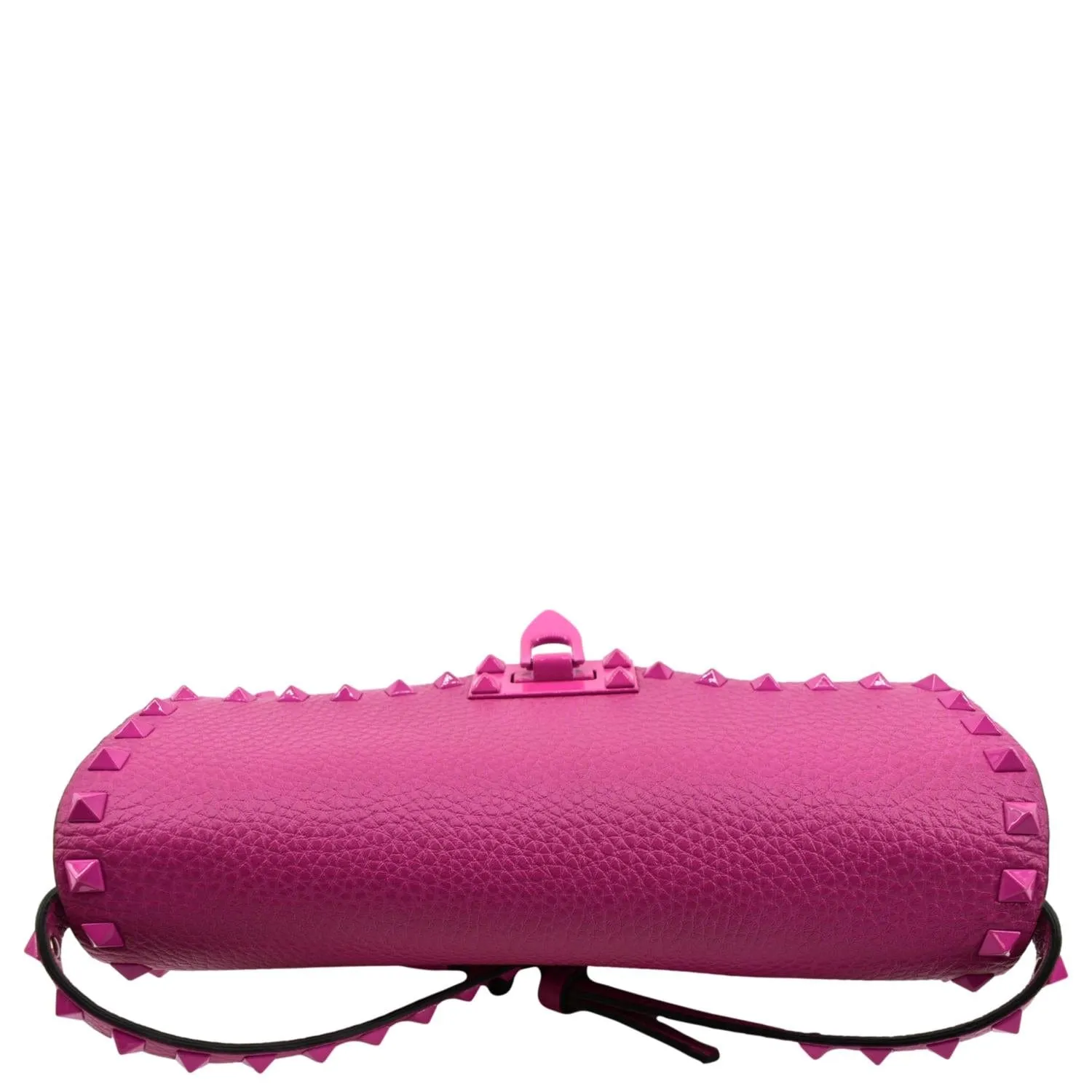 VALENTINO Garavani Small Rockstud Flap Leather Crossbody Bag Rose Violet
