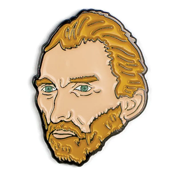 Van Gogh and Sunflower Enamel Pin Set