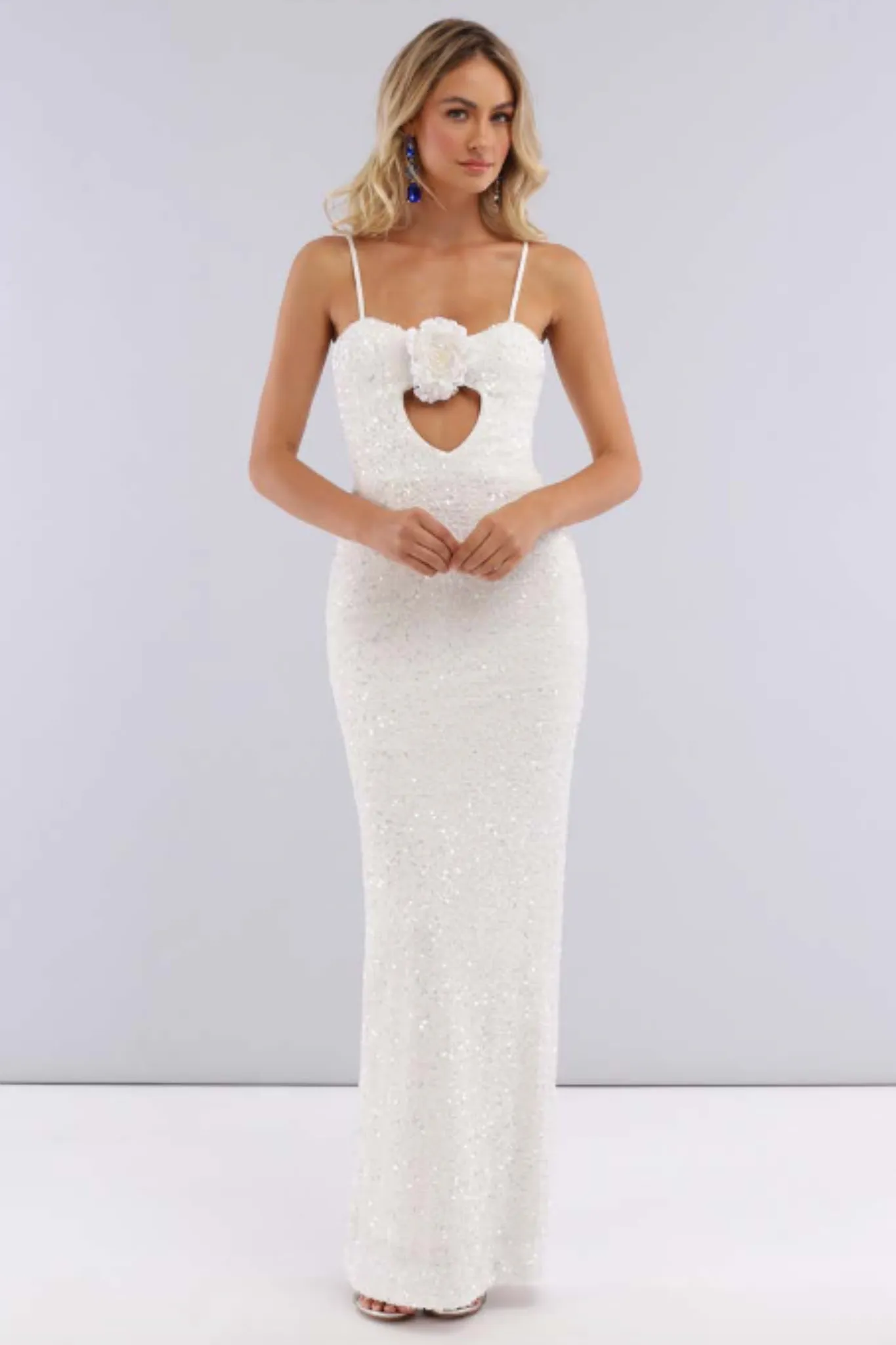Vega Dress in White by HELSI - RENTAL
