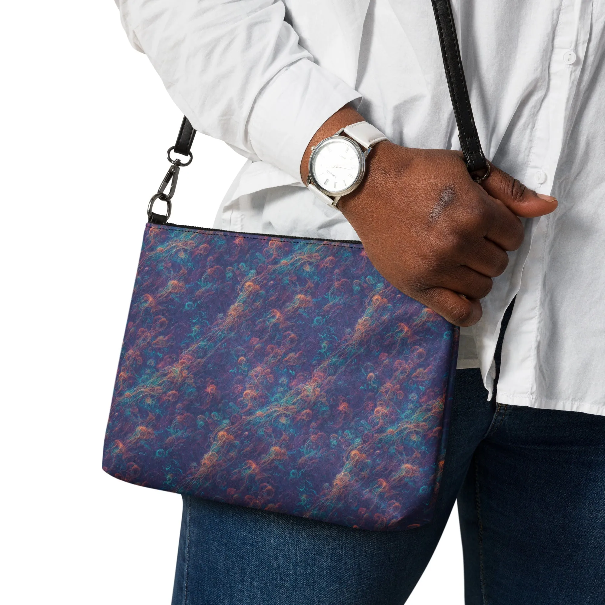 Versatile Crossbody Bag Galactic Tangle