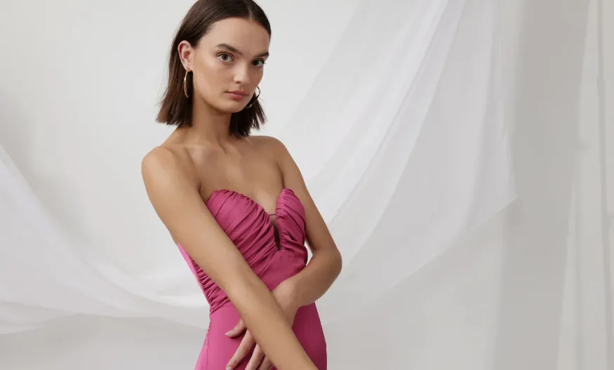 Vespa Gown in Magenta by Lexi - RENTAL