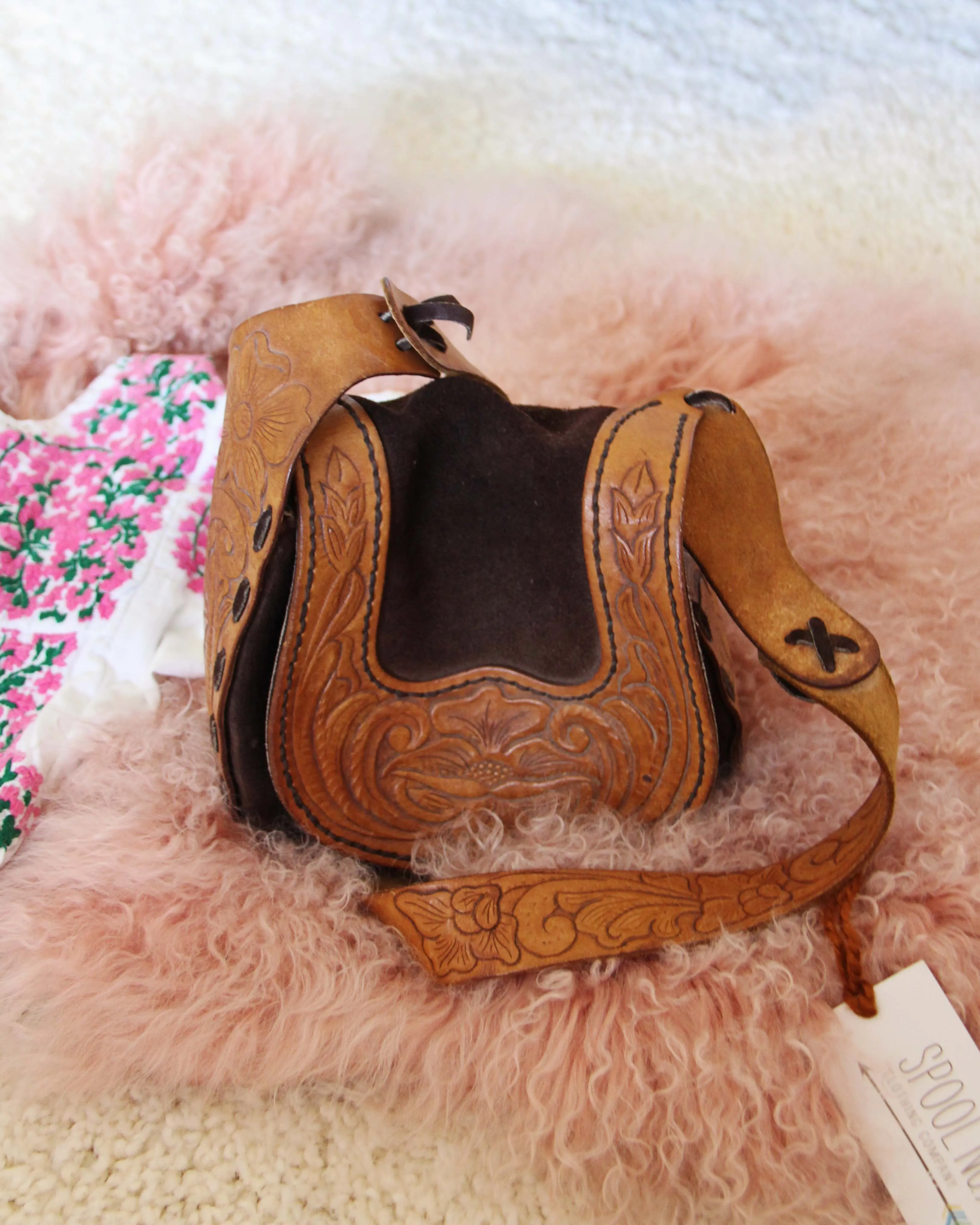 Vintage 60's Rose Tote