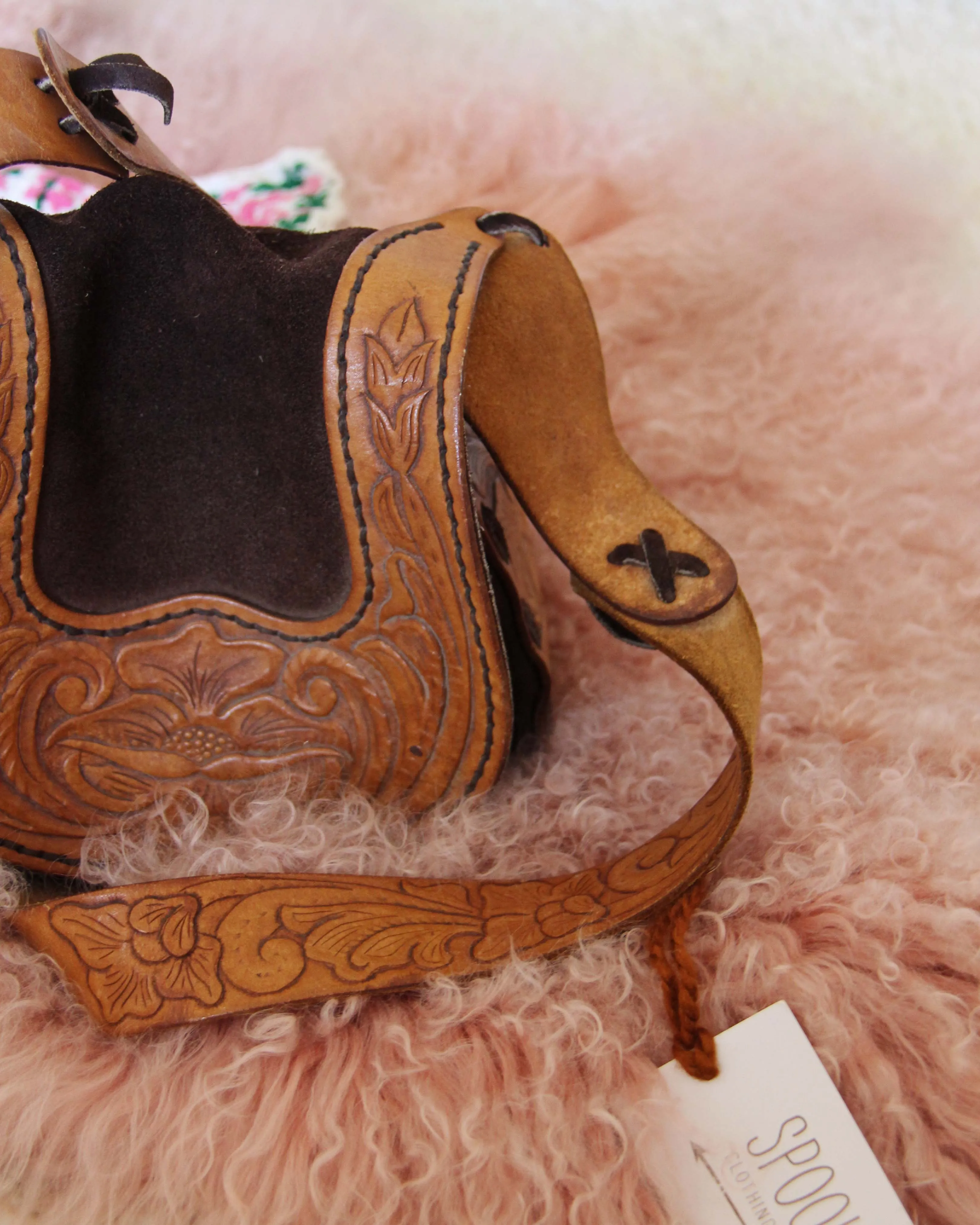 Vintage 60's Rose Tote