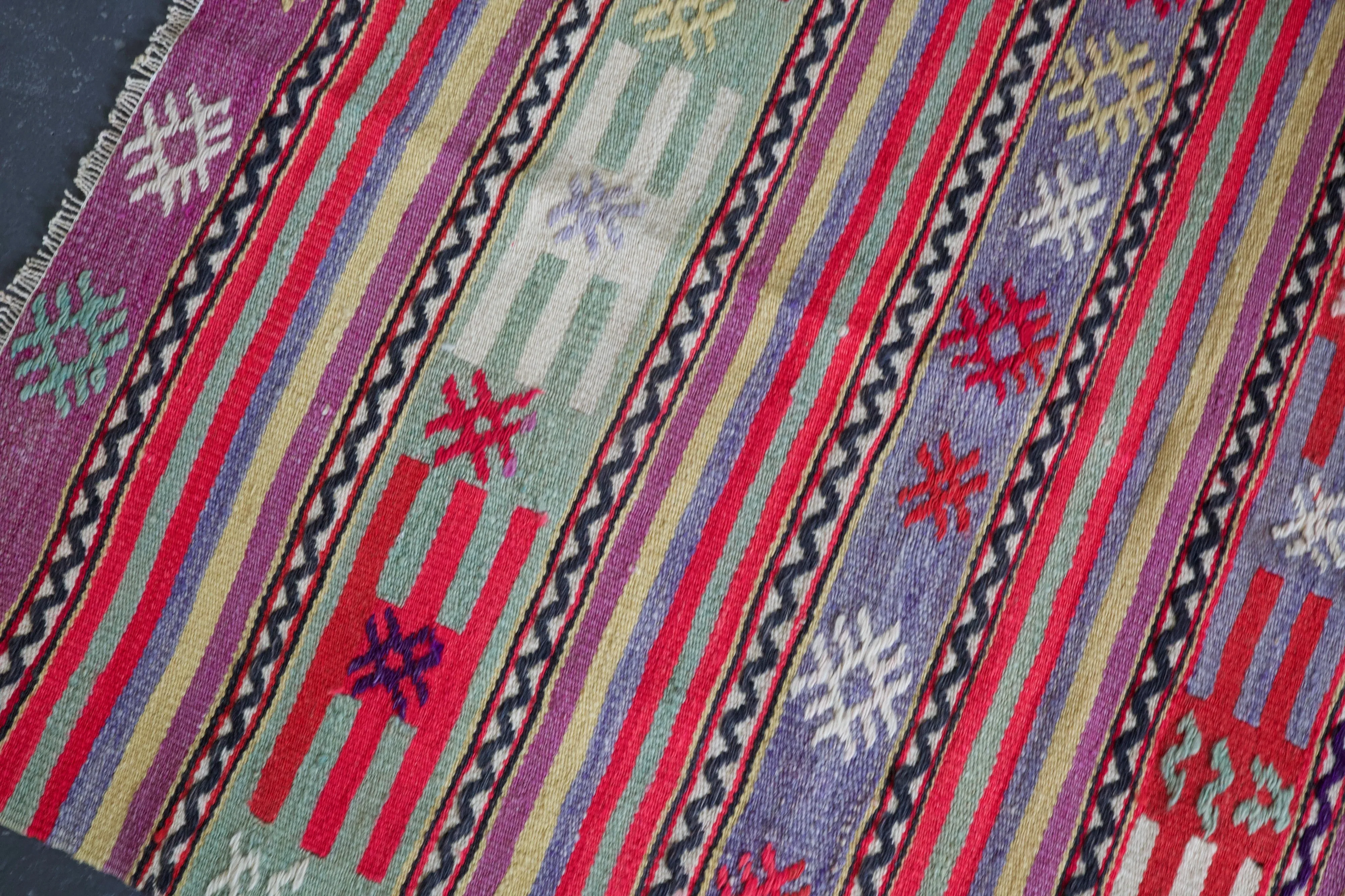 Vintage Mini Turkish Kilim Rug