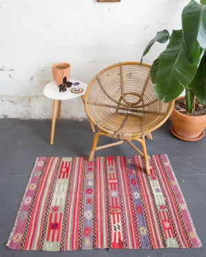 Vintage Mini Turkish Kilim Rug