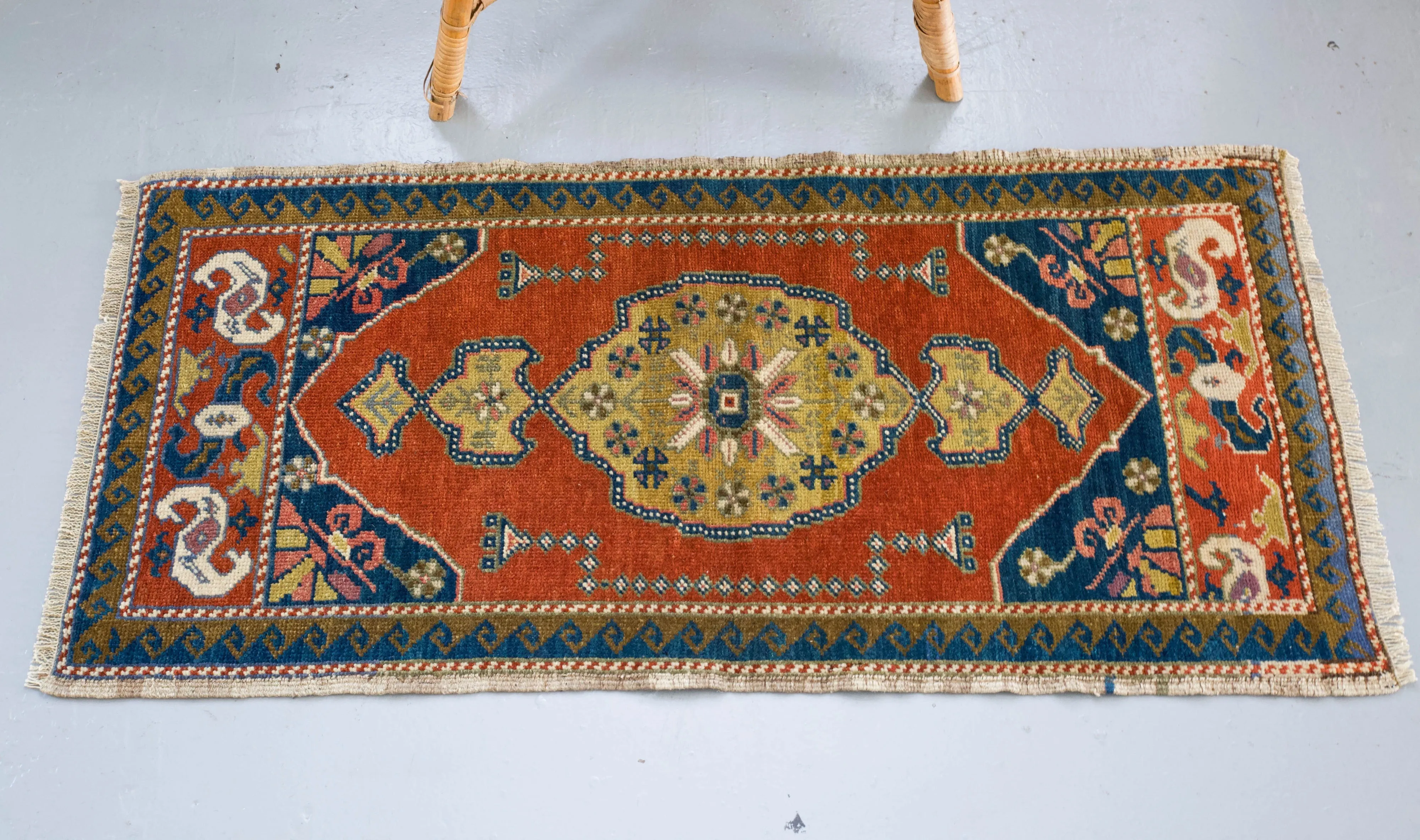 Vintage Mini Turkish Rug
