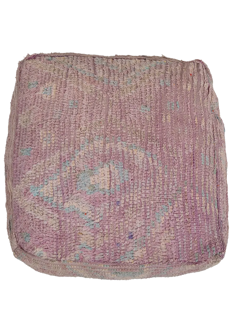 Vintage  Rhamna Pouf -  Pastel Amethyst