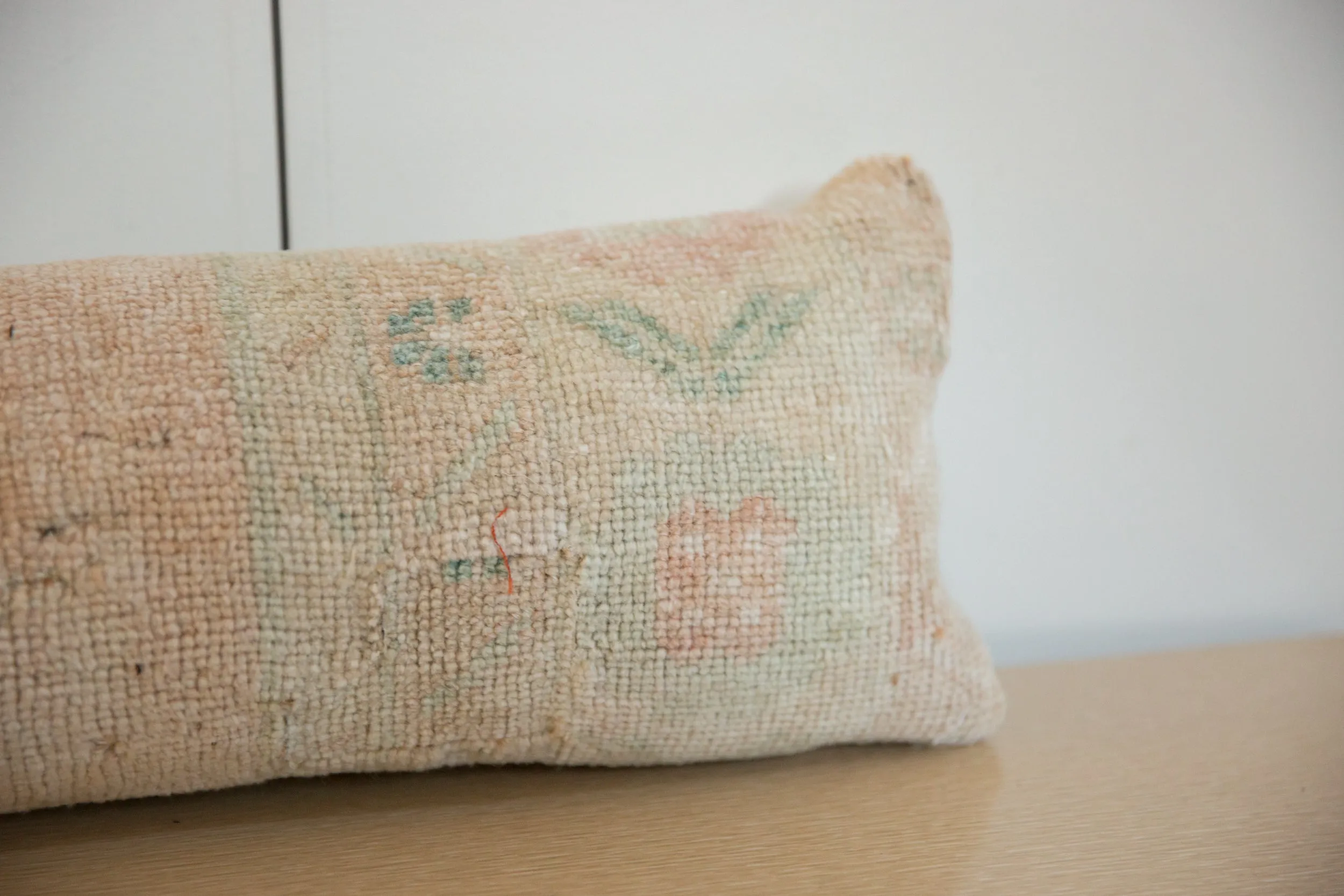 Vintage Rug Fragment Lumbar Pillow