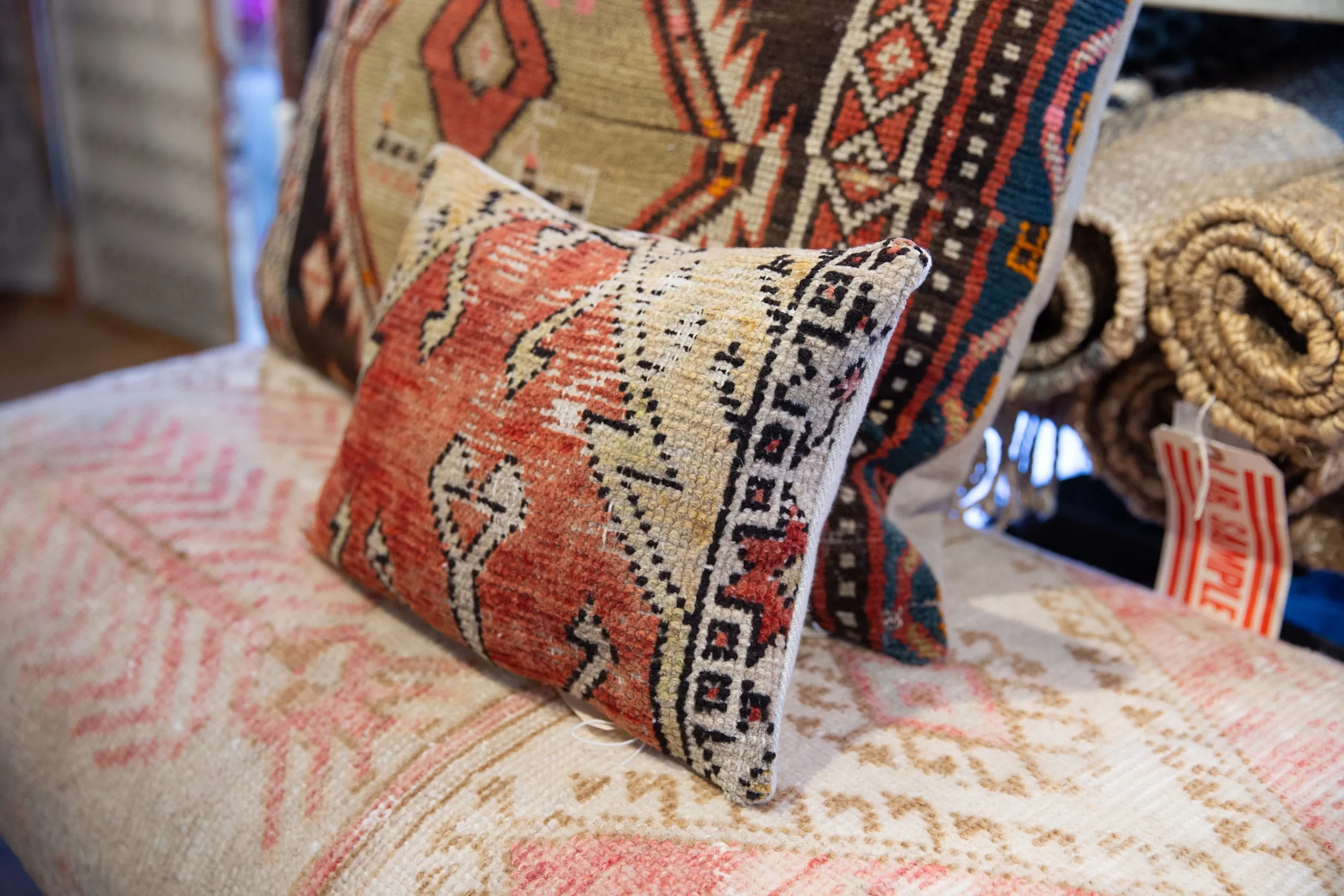 Vintage Rug Fragment Pillow