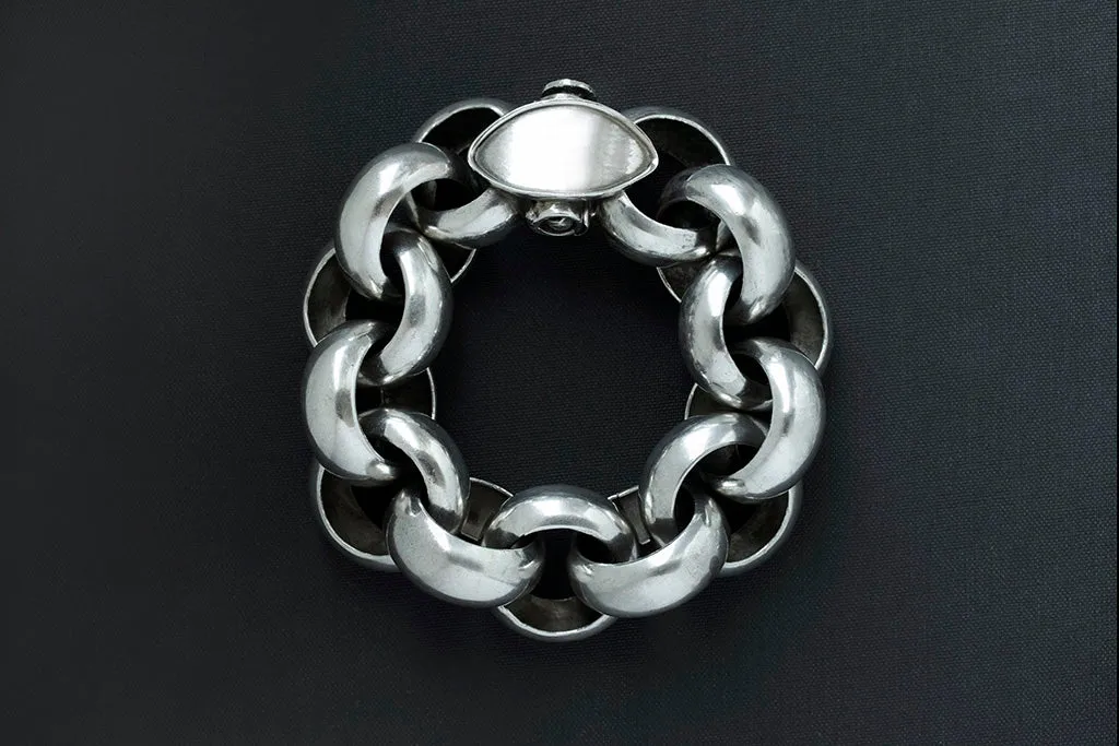 Vintage Sterling Silver Chunky Bracelet
