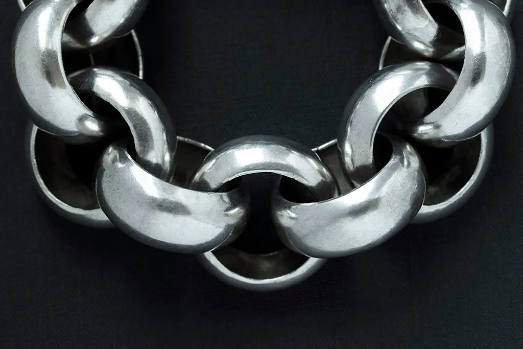 Vintage Sterling Silver Chunky Bracelet