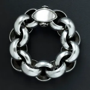 Vintage Sterling Silver Chunky Bracelet