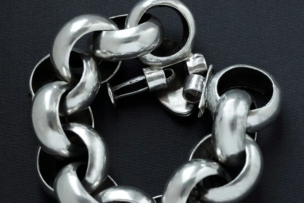 Vintage Sterling Silver Chunky Bracelet