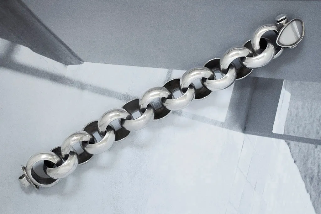 Vintage Sterling Silver Chunky Bracelet
