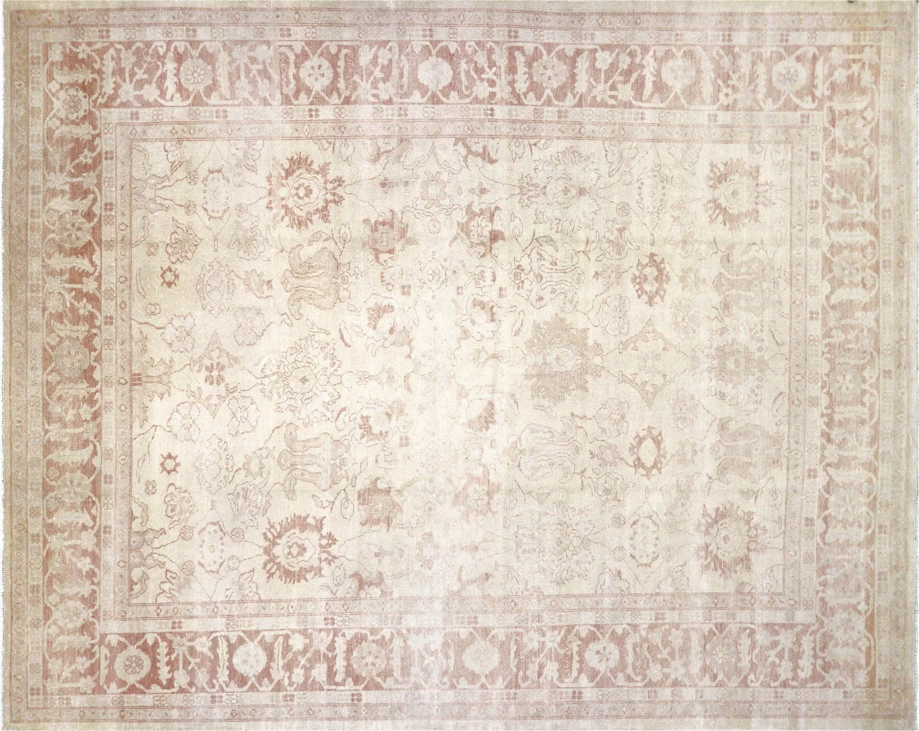 Vintage Turkish Oushak Rug - 9' x 11'2"