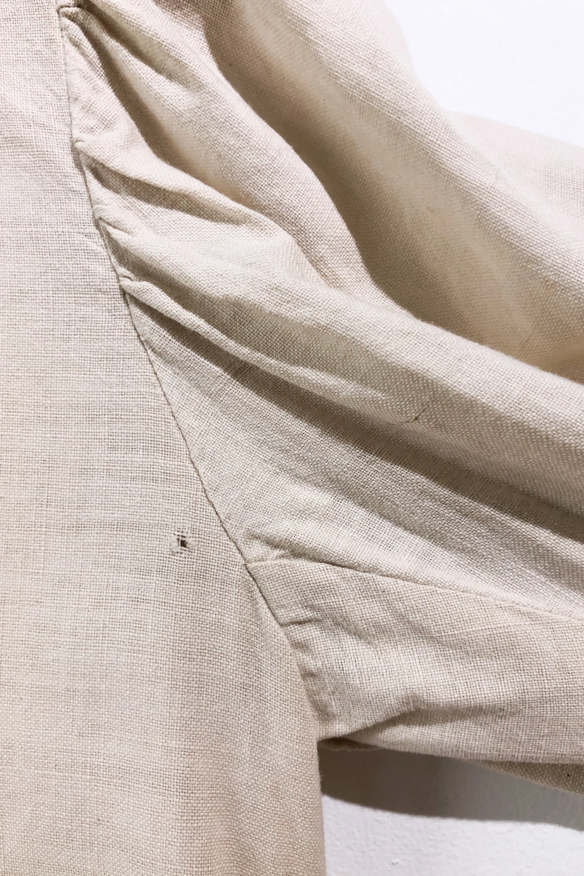 Vintage White Cotton Duster Coat