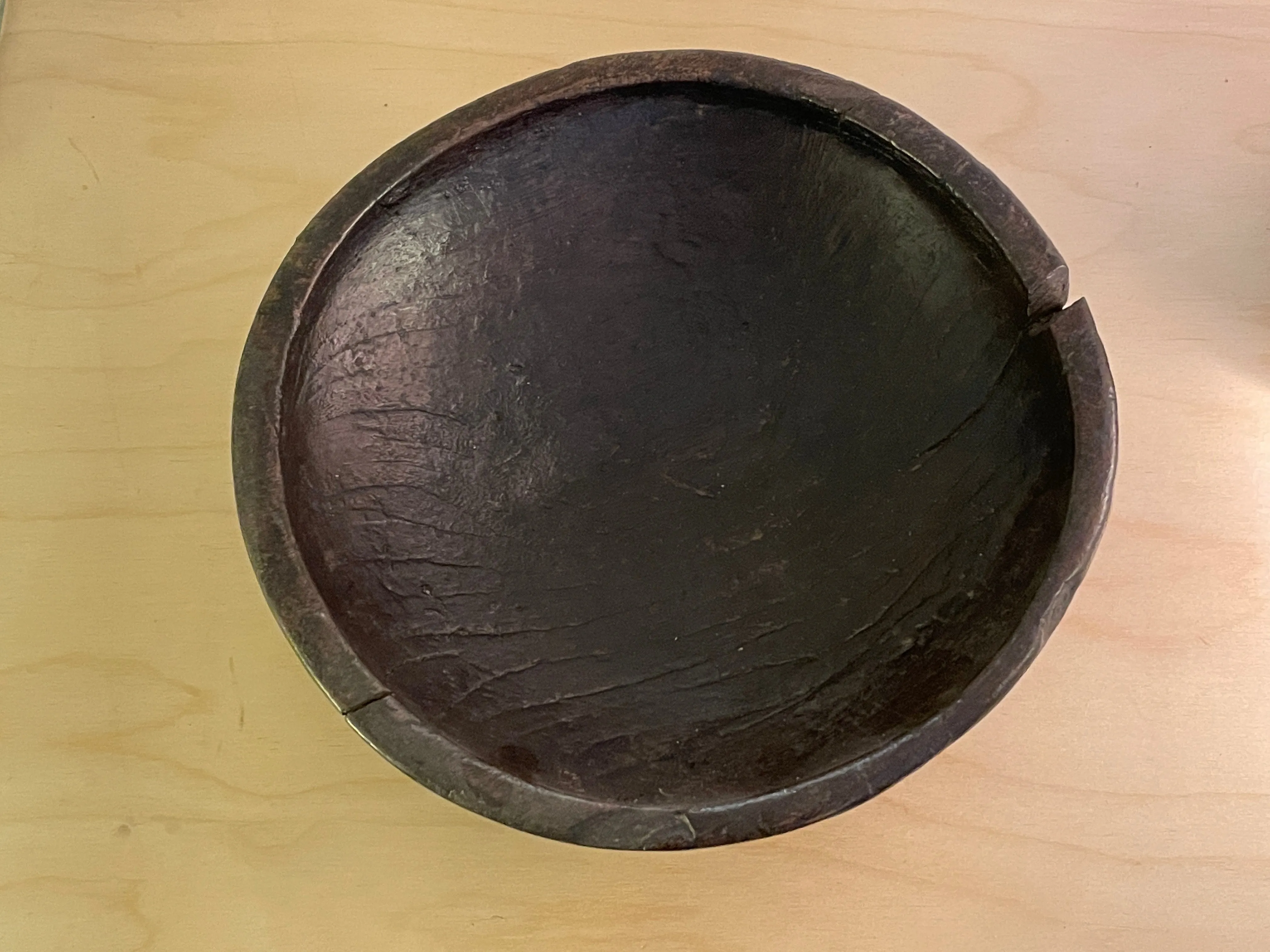 Vintage wood bowl
