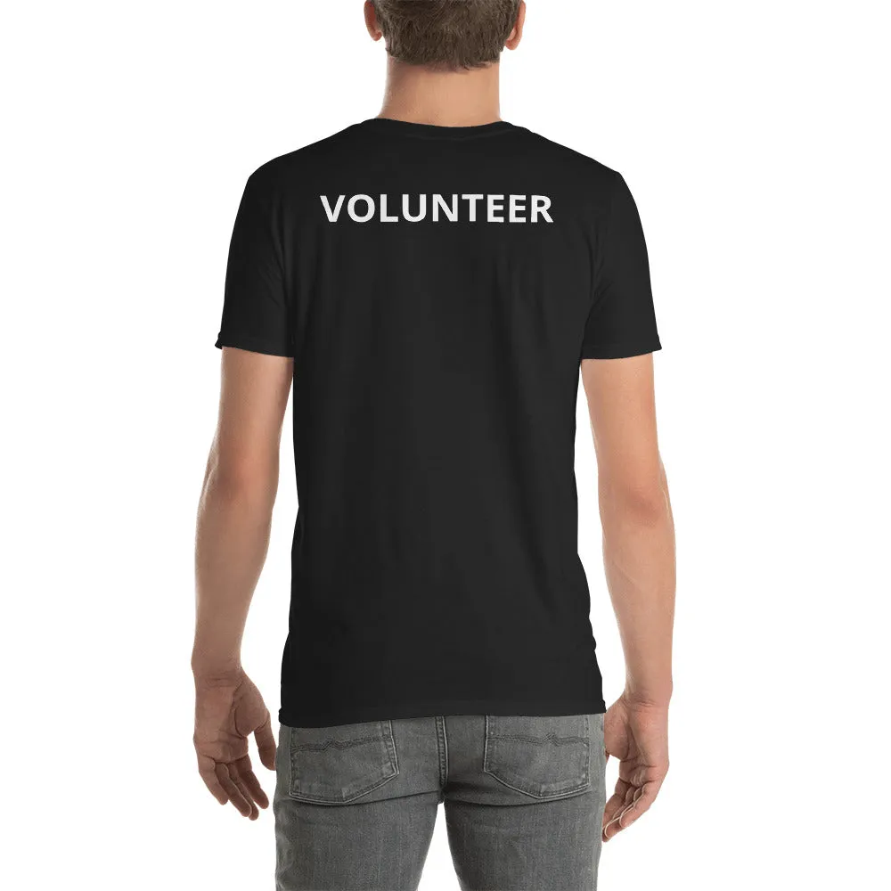 Volunteer T Shirt Black Event Volunteer T Shirt for Men