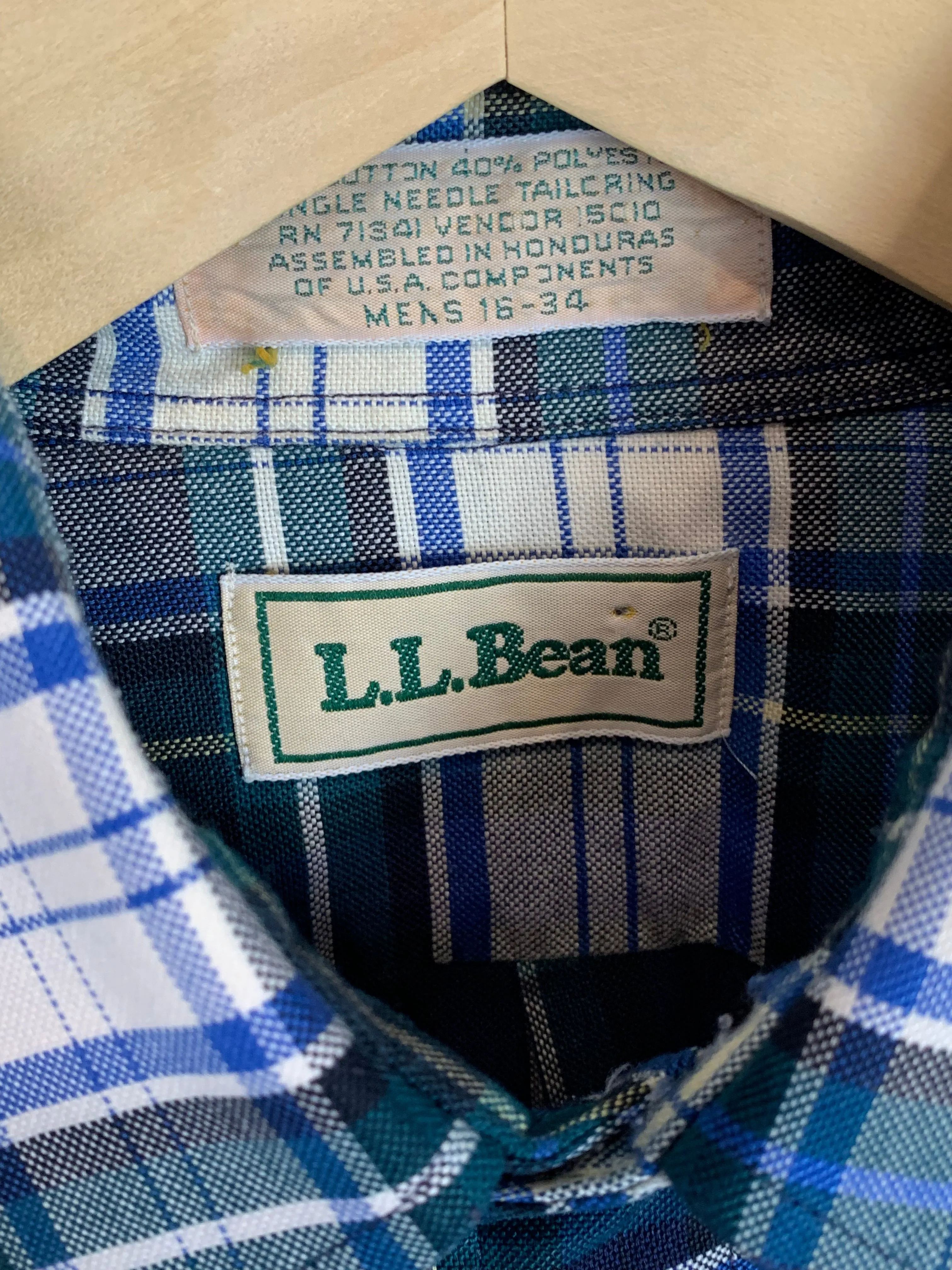 VTG L.L. Bean Plaid Buttondown (L)