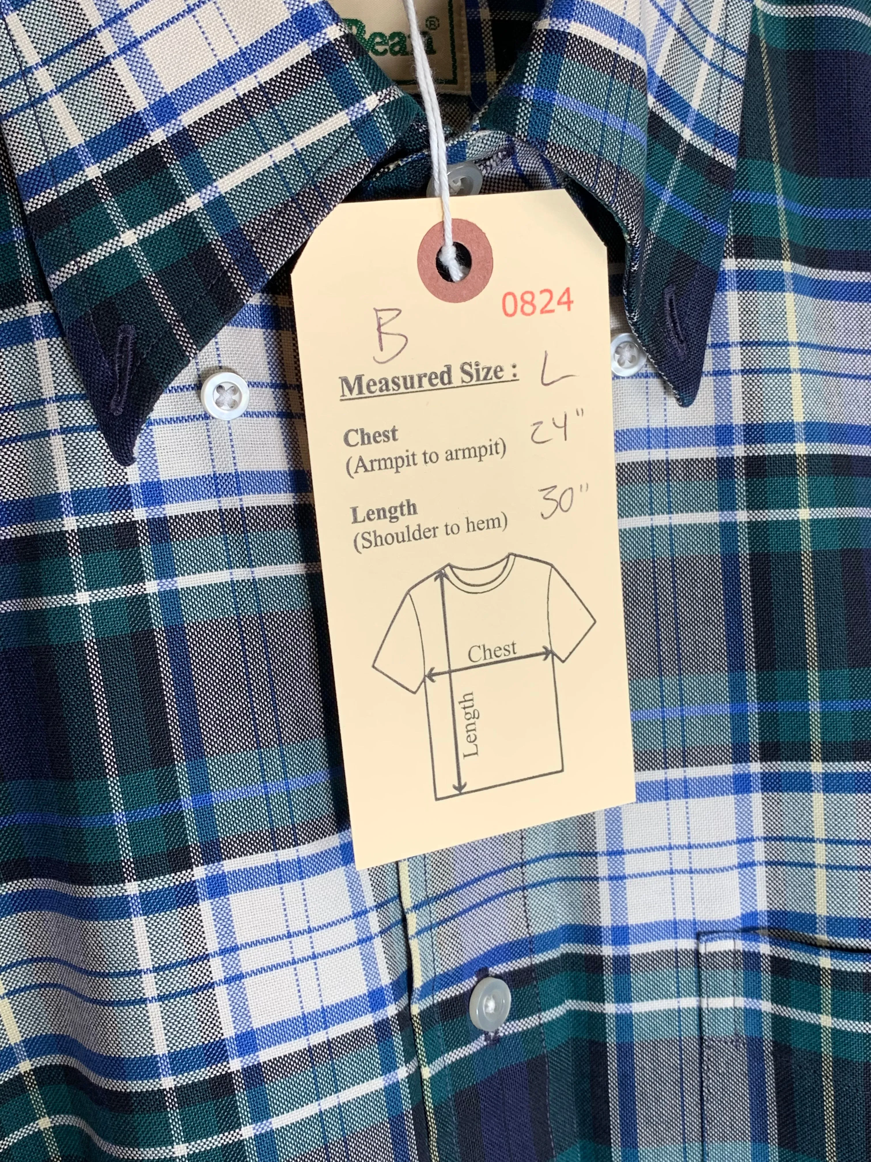 VTG L.L. Bean Plaid Buttondown (L)