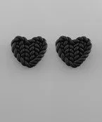 Weave Heart Earrings