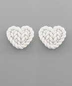 Weave Heart Earrings