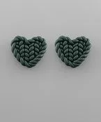 Weave Heart Earrings