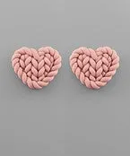 Weave Heart Earrings
