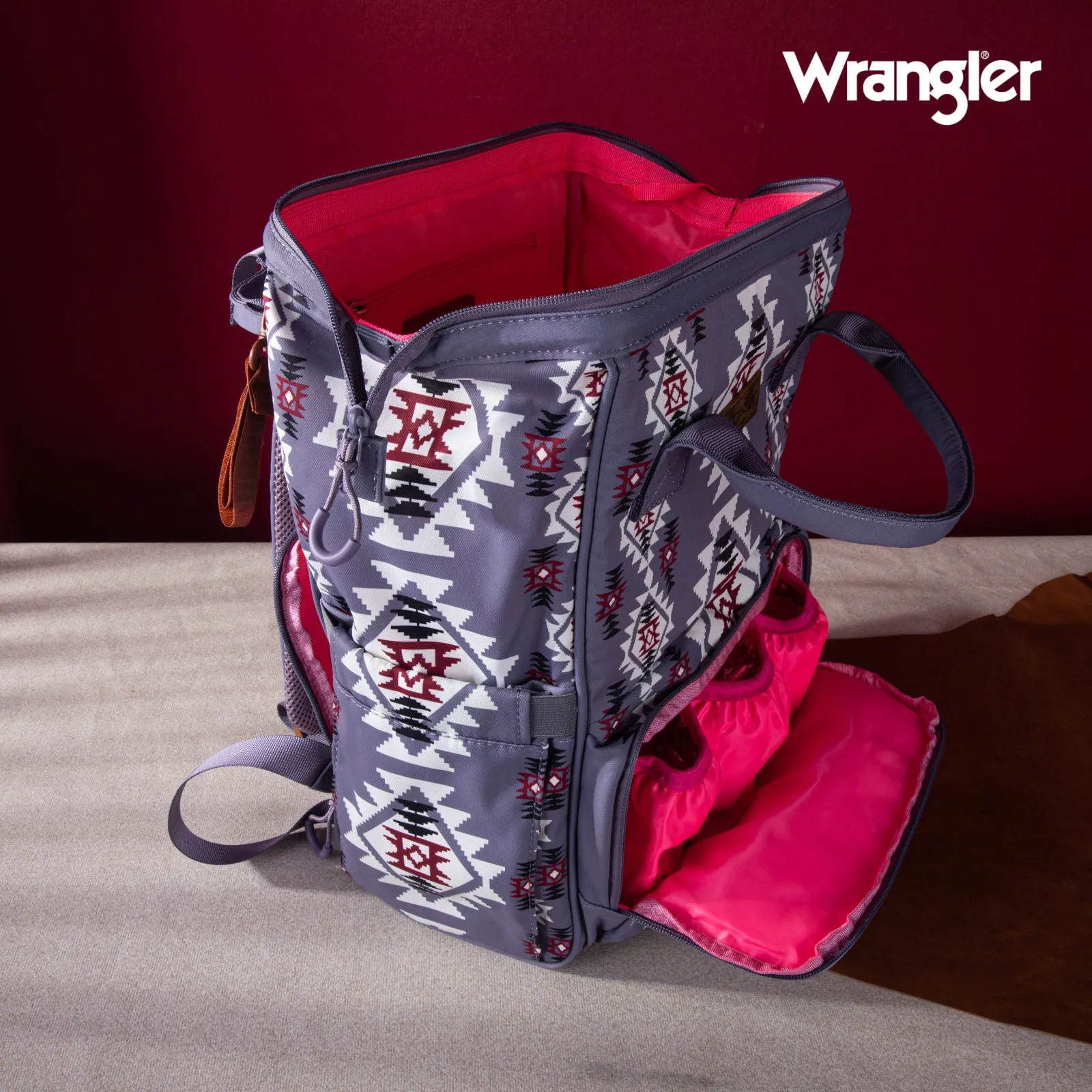 WG2204-9110   Wrangler Aztec Printed Callie Backpack - Lavender