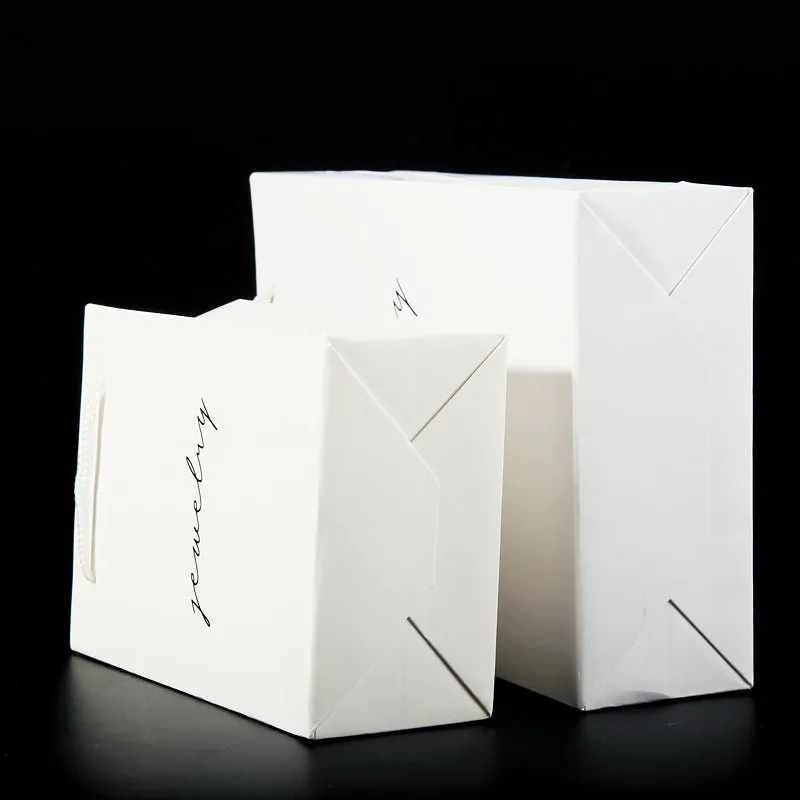 White Jewelry Tote Bag Jewelry Storage Bag