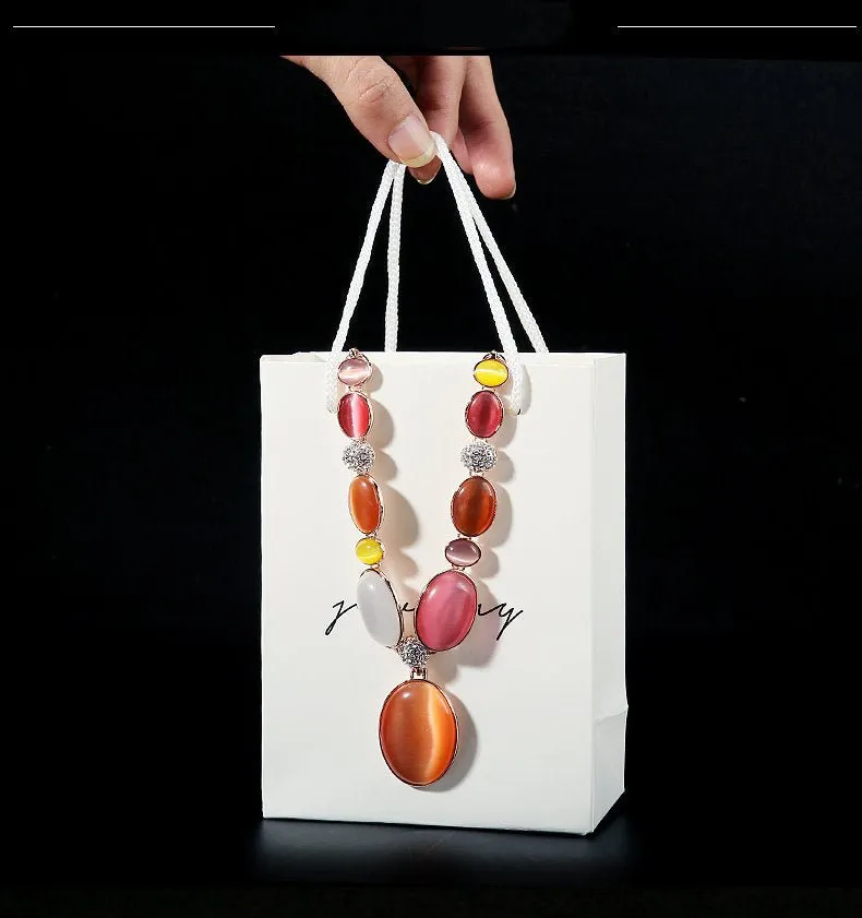 White Jewelry Tote Bag Jewelry Storage Bag