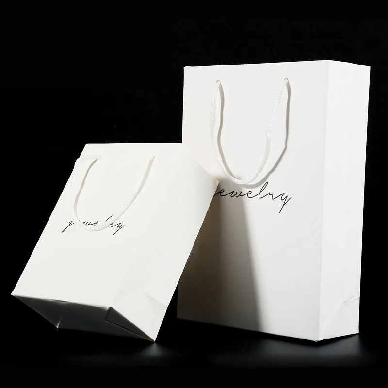 White Jewelry Tote Bag Jewelry Storage Bag